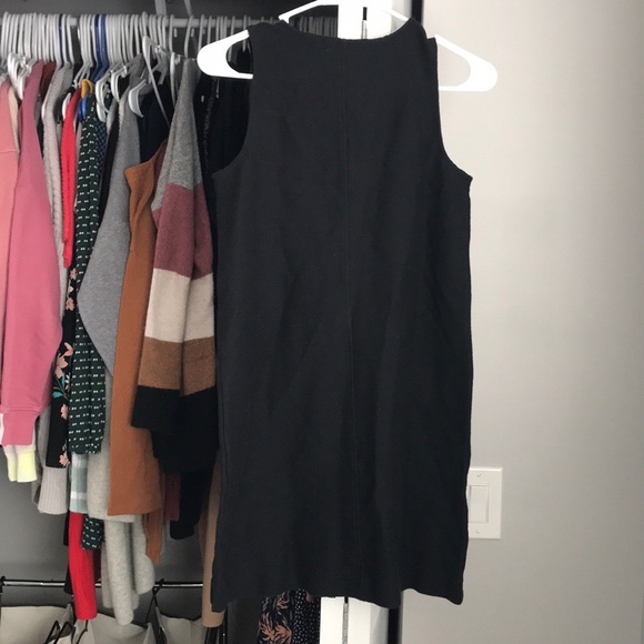 Madewell Black Button Texture & Thread Dress, NWOT - Picture 5 of 6